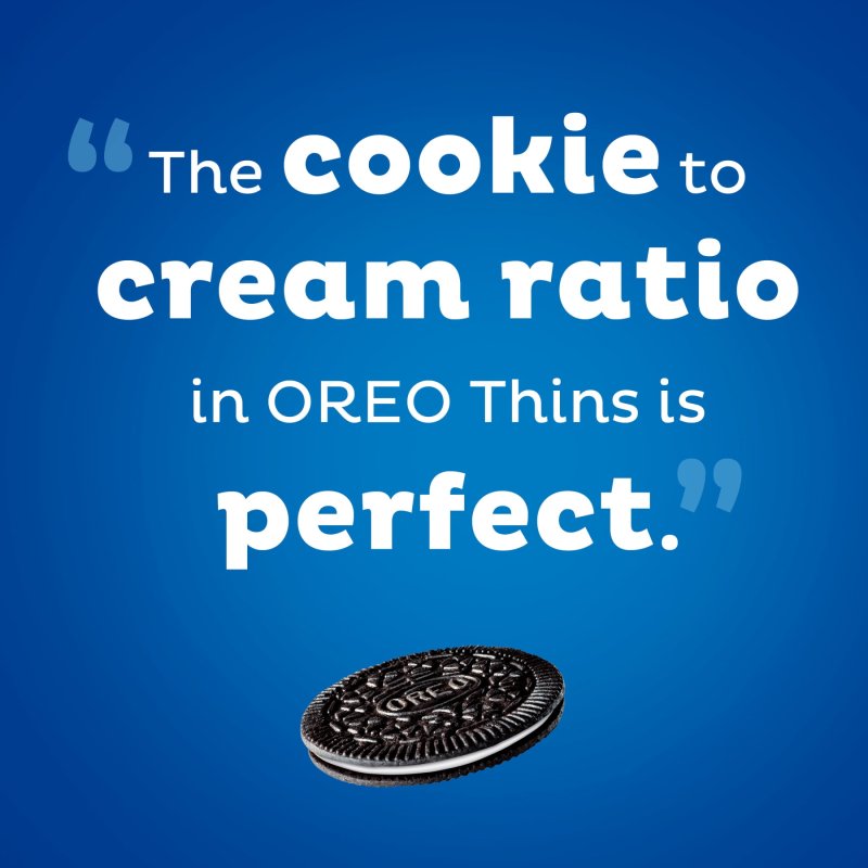 OREO THINS CHOCOLATE SANDWICH COOKIES