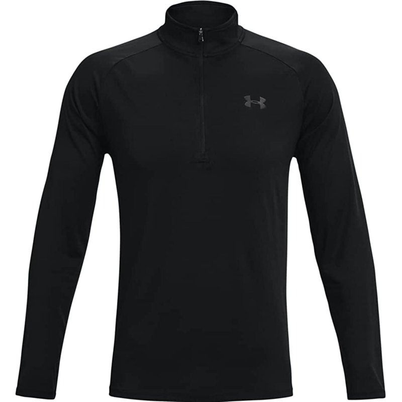 UNDER ARMOUR  MEN'S UA TECH HALF ZIP LONG SLEEVE BLACK XL