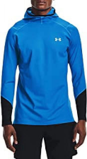 UNDER ARMOUR MENS COLDGEAR INFRARED HOODIE PULLOVER BLUE BLACK LARGE