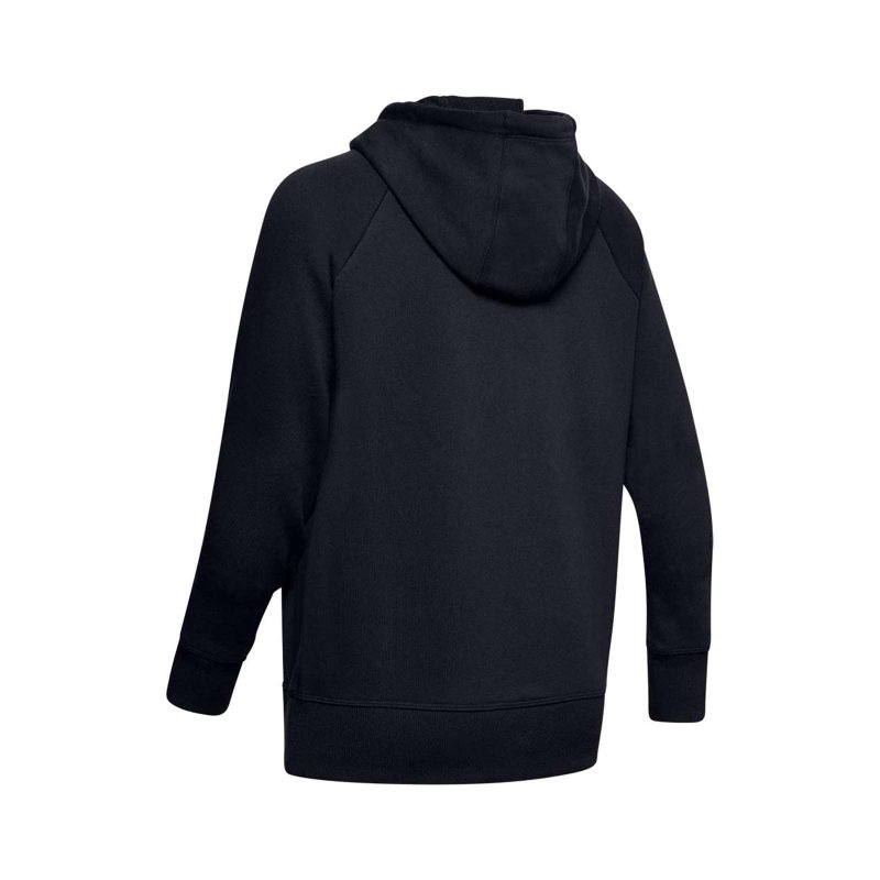 UNDER ARMOUR WOMEN'S UA RIVAL FLEECE SPORTSTYLE GRAPHIC PULLOVER HOODIE BLACK M