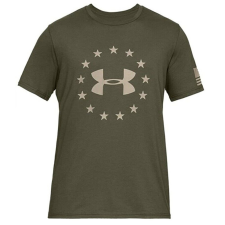 UNDER ARMOUR MEN'S ATHLETIC FREEDOM LOGO T-SHIRT SHORT SLEEVE TEE MARINE OD GREEN M