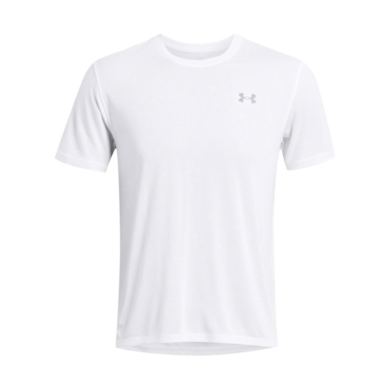 UNDER ARMOUR LAUNCH SPLATTER SHORT SLEEVE TEE TITAN GRAY SIZE L