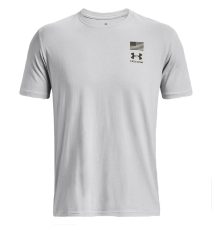 UNDER ARMOUR MEN'S FREEDOM FLAG VARIATION T MOD GRAY TEE SHIRT