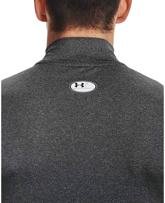 UNDER ARMOUR MENS HEATGEAR COMPRESSION MOCK SLEEVELESS CARBON HEATHER 090 BLACK XX-LARGE.