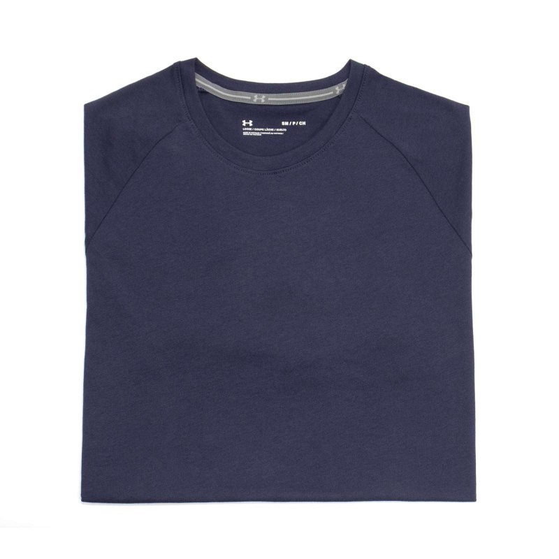 UNDER ARMOUR MENS ATHLETICS SHORT SLEEVE TEE MIDNIGHT NAVY SIZE L