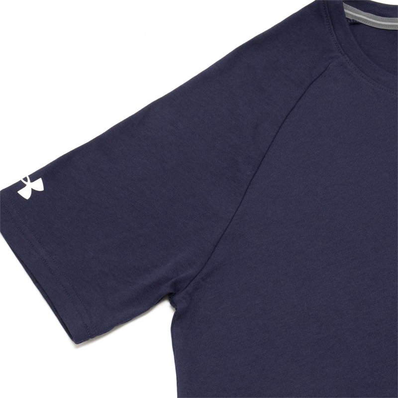 UNDER ARMOUR MENS ATHLETICS SHORT SLEEVE TEE MIDNIGHT NAVY SIZE L
