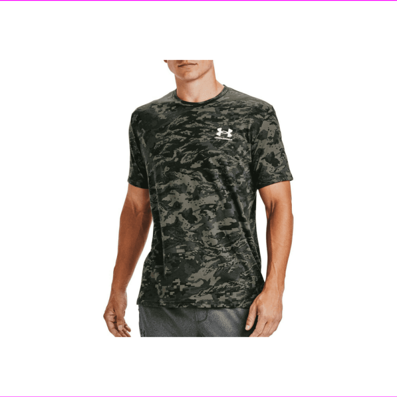 UNDER ARMOUR 1357727-001-MD ABC MEN'S MEDIUM CAMO BLACK ATHLETIC TEE