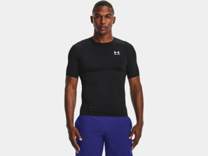 UNDER ARMOUR HEATGEAR MEN'S COMPRESSION SHORT SLEEVE SHIRT BLACK