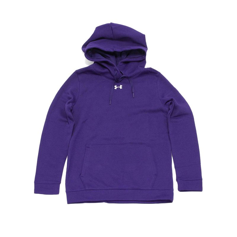 UNDER ARMOUR WOMEN'S HUSTLE HOODIE PURPLE WHITE MD