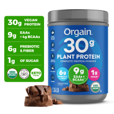 ORGAIN ORGANIC VEGAN HIGH PROTEIN POWDER PLANT BASED SHAKE CHOCOLATE 1.26LB