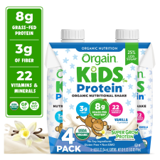 ORGAIN ORGANIC KIDS PROTEIN SHAKE WITH 22 ESSENTIAL VITAMINS & MINERALS - VANILLA FLAVOR - PACK