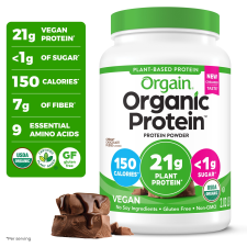 ORGAIN ORGANIC VEGAN 21G PROTEIN POWDER PLANT BASED CREAMY CHOCOLATE 2.03LB