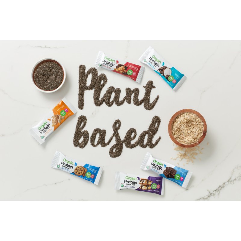 ORGAIN PEANUT BUTTER CHOCOLATE CHUNK PLANT BASED PROTEIN SNACK BARS 16.9OZ 12CT
