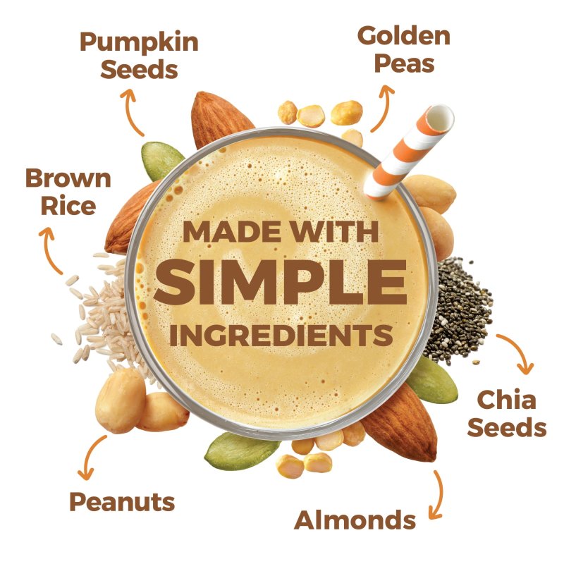 ORGAIN SIMPLE ORGANIC VEGAN 20G PROTEIN POWDER PLANT BASED NON GMO PEANUT BUTTER 1.25LB
