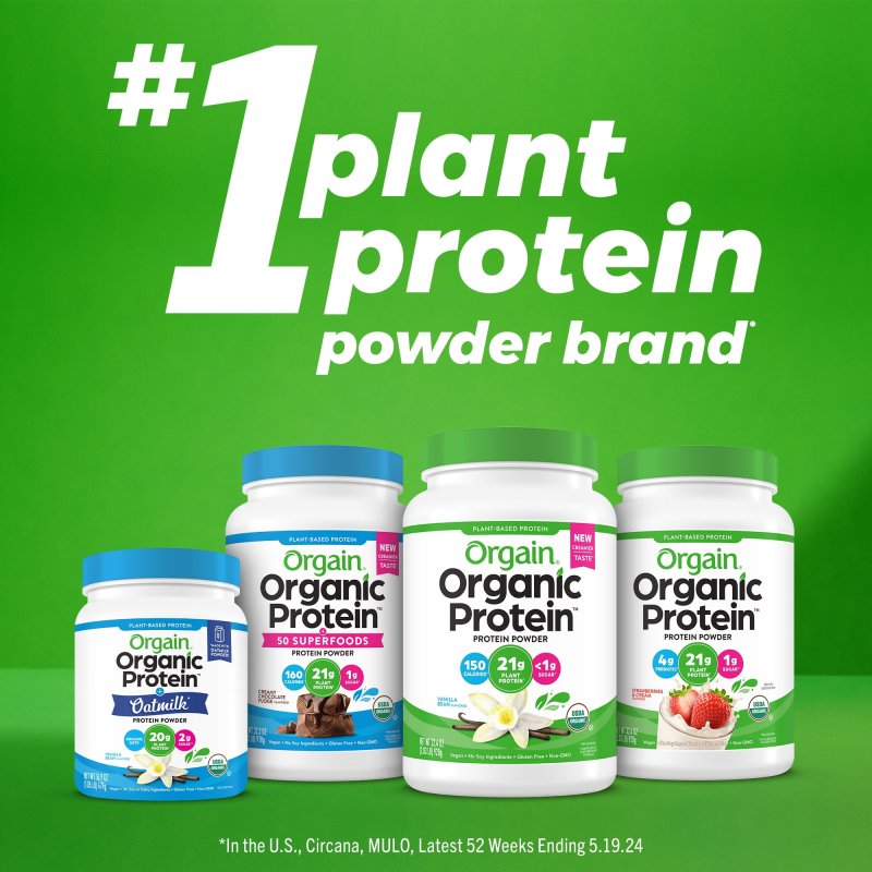 ORGAIN SIMPLE ORGANIC VEGAN 20G PROTEIN POWDER PLANT BASED NON GMO PEANUT BUTTER 1.25LB