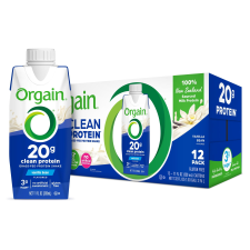 ORGAIN 20G GRASS FED CLEAN PROTEIN SHAKE VANILLA BEAN 11OZ 12CT