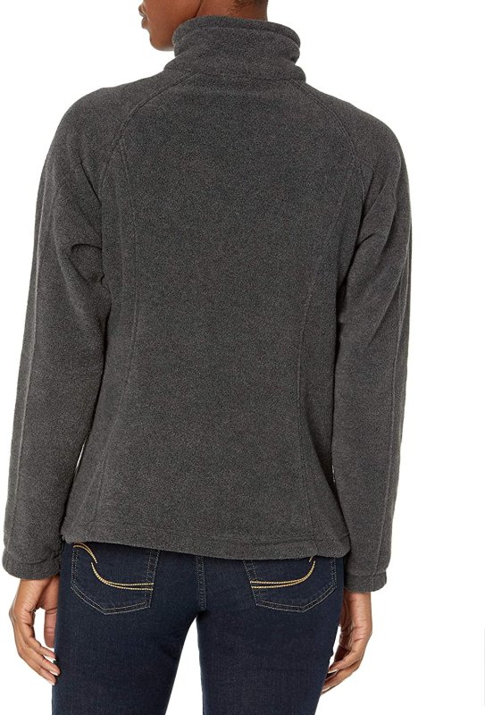 COLUMBIA WOMEN'S BENTON SPRINGS FLEECE JACKET CHARCOAL HEATHER SIZE 3X
