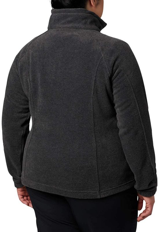 COLUMBIA WOMEN'S BENTON SPRINGS FLEECE JACKET CHARCOAL HEATHER SIZE 3X
