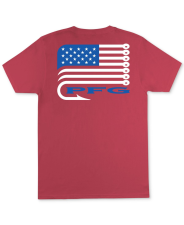 COLUMBIA MENS PFG HOOKED GRAPHIC COTTON T-SHIRT