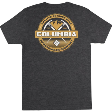 COLUMBIA MENS CLASSIC FIT OUTDOOR LOGO GRAPHIC SHORT SLEEVE T-SHIRT GREY SMALL