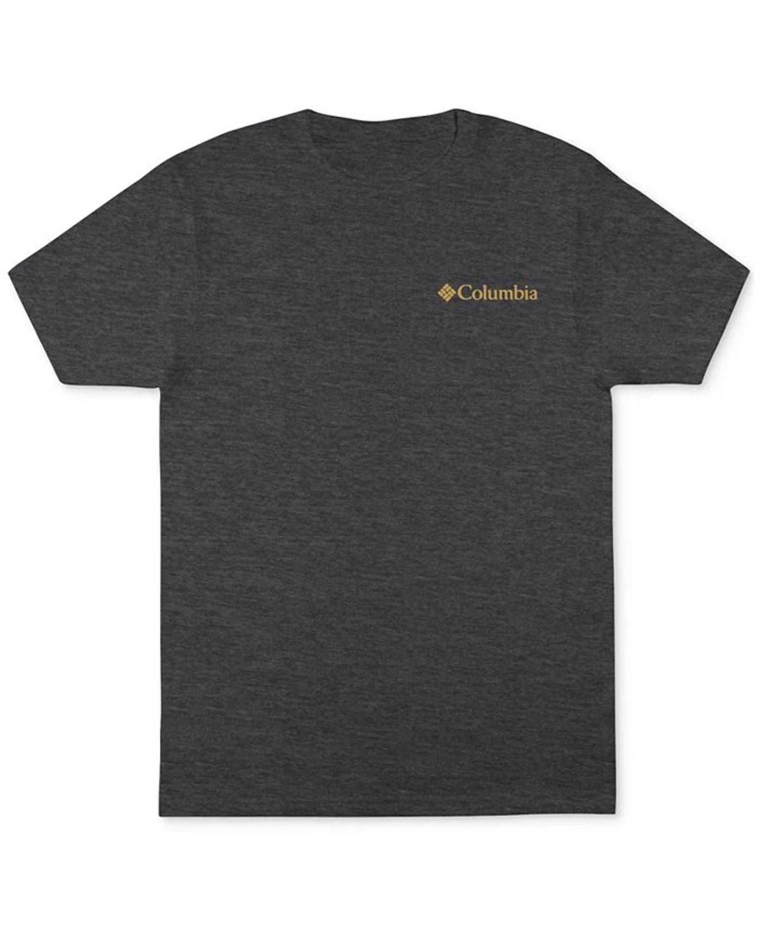 COLUMBIA MENS CLASSIC FIT OUTDOOR LOGO GRAPHIC SHORT SLEEVE T-SHIRT GREY SMALL