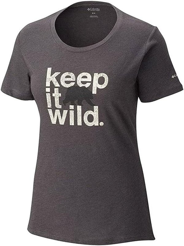 COLUMBIA WOMEN'S OUTDOOR ELEMENTS GRAPHIC PRINT TOP SIZE XS