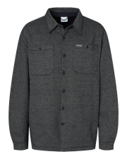COLUMBIA MENS GREAT HART MOUNTAIN SHIRT JACKET IN BLACK COLOR