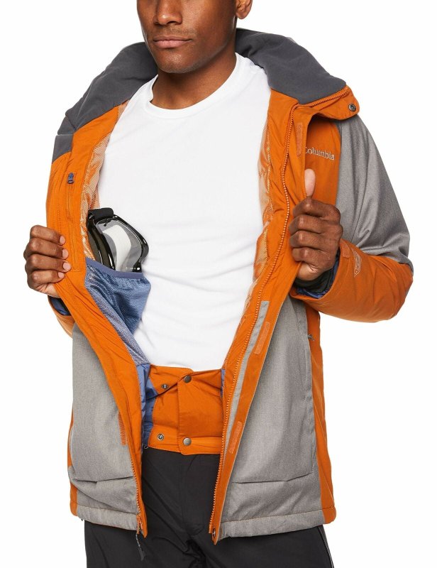 COLUMBIA MENS WILDSIDE JACKET BRIGHT COPPER BOULDER HEATHER SIZE XXL