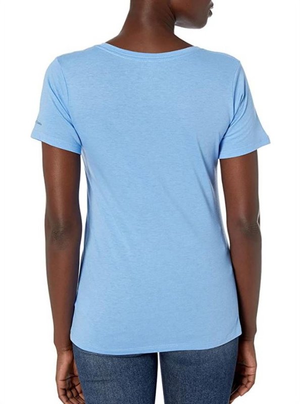 COLUMBIA WOMENS COTTON BUTTERFLY MEDALLION GRAPHIC PRINT TEE XS