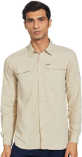 COLUMBIA SILVER MEN'S LONG SLEEVE RIDGE SHIRT 2.0