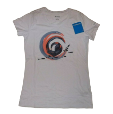 COLUMBIA WHITE WOMEN TIDAL WAYS SHORT SLEEVE TEE SIZE M