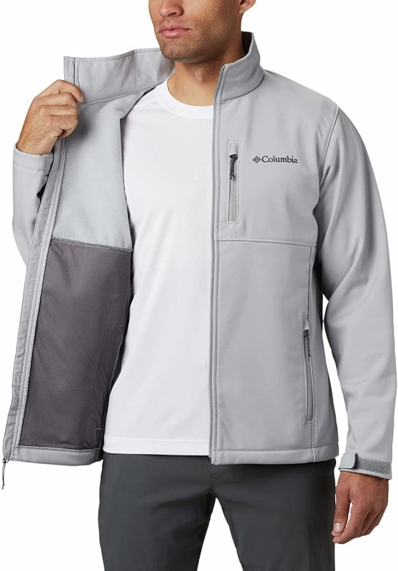 COLUMBIA GREY COLUMBIA MEN'S ASCENDER SOFTSHELL JACKET XL