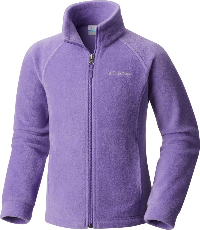 COLUMBIA YOUTH GIRLS BENTON SPRINGS II PRINTED FLEECE JACKET