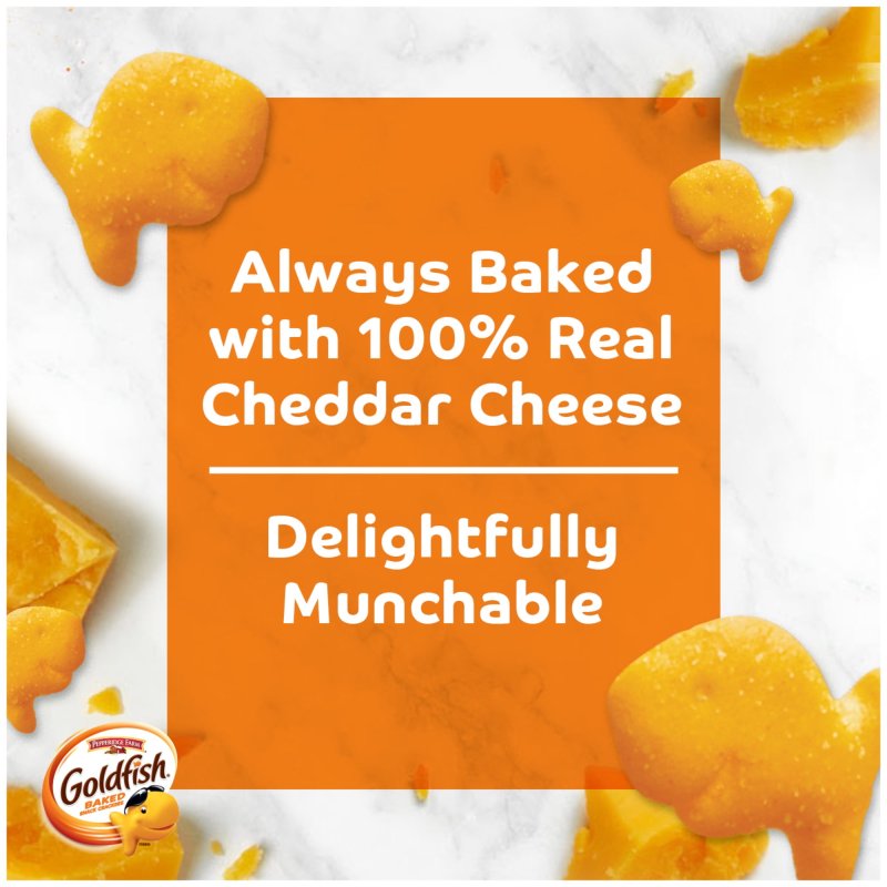 GOLDFISH CHEDDAR CHEESE SNACK PACKS 1 OZ 12 CT MULTI PACK TRAY