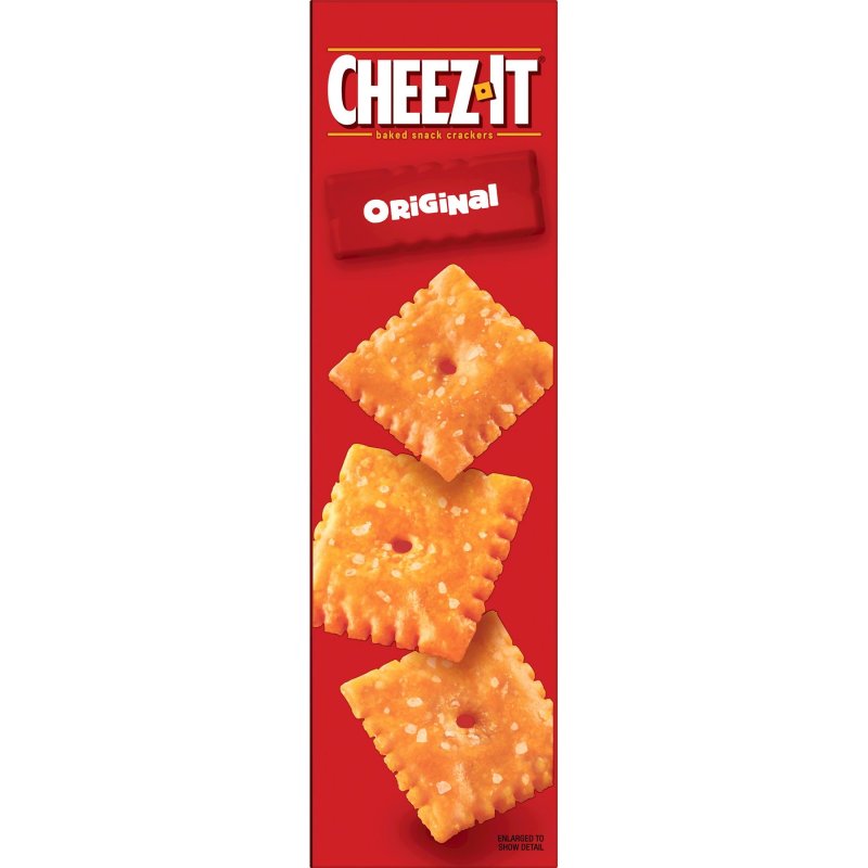 CHEEZ-IT ORIGINAL CHEESE CRACKERS BAKED SNACK 12.4 OZ SIZE