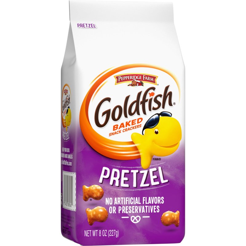 GOLDFISH PRETZEL SNACK CRACKERS 8 OZ BAG
