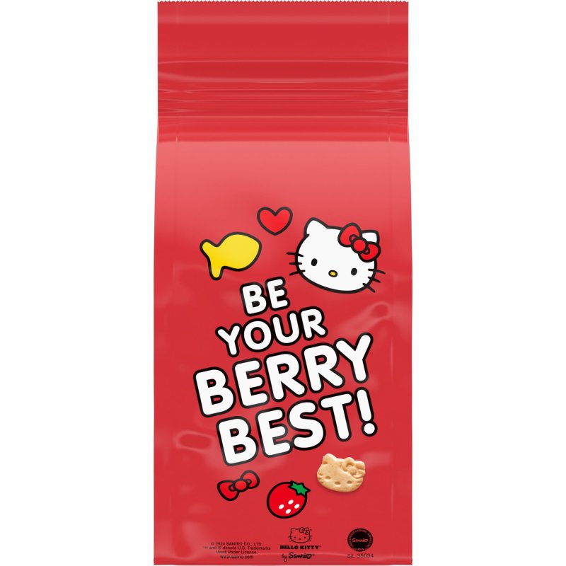 GOLDFISH HELLO KITTY STRAWBERRY SHORTCAKE FLAVORED GRAHAMS 6.1 OZ BAG