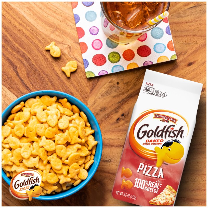 GOLDFISH PIZZA SNACK CRACKERS 6.6 OZ BAG