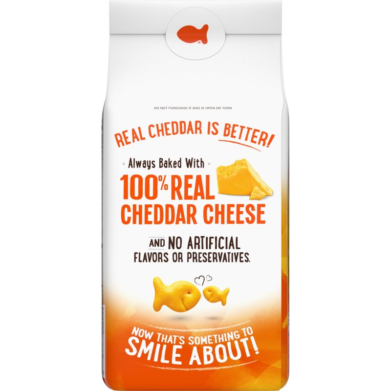 PEPPERIDGE FARM GOLDFISH CHEDDAR WHOLE GRAIN BAKED CRACKERS 6.6 OZ BAG