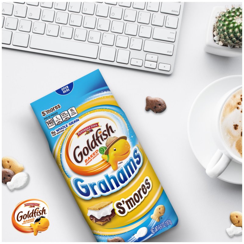 GOLDFISH GRAHAMS S'MORES SNACK CRACKERS 6.6 OZ BAG