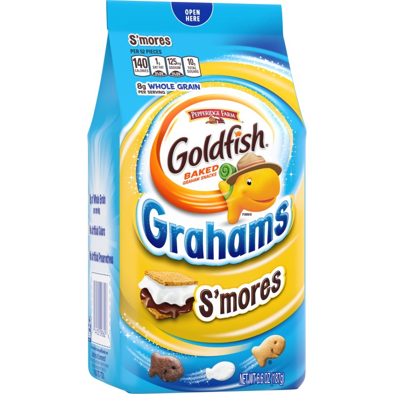 GOLDFISH GRAHAMS S'MORES SNACK CRACKERS 6.6 OZ BAG