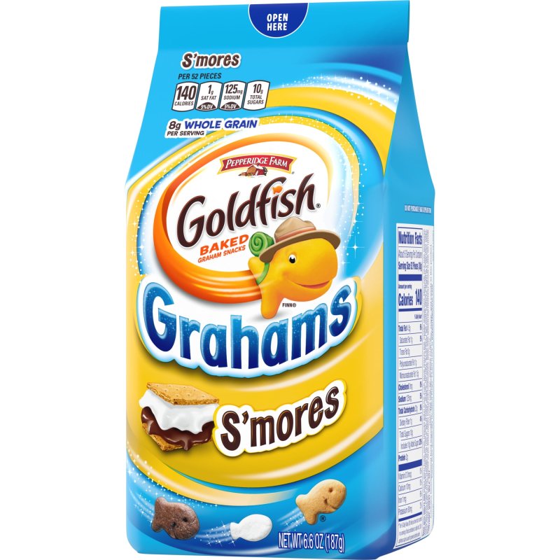 GOLDFISH GRAHAMS S'MORES SNACK CRACKERS 6.6 OZ BAG
