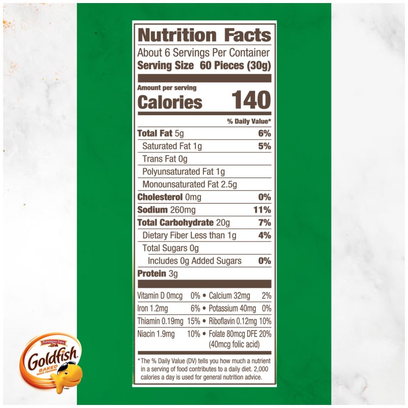 GOLDFISH PARMESAN SNACK CRACKERS 6.6 OZ BAG