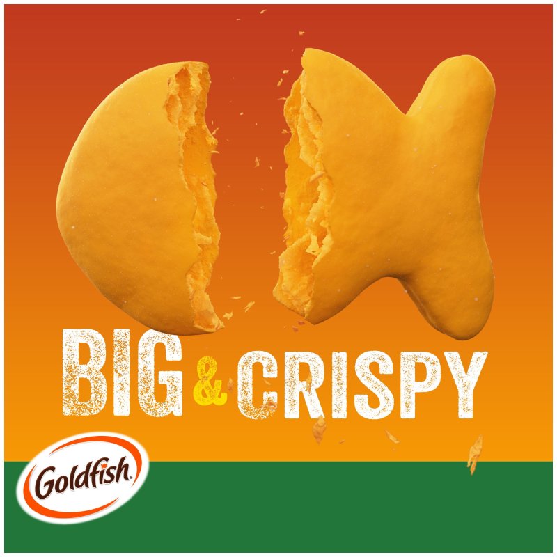 GOLDFISH MEGA BITES CHEDDAR JALAPENO CRACKERS 5.9 OZ BAG