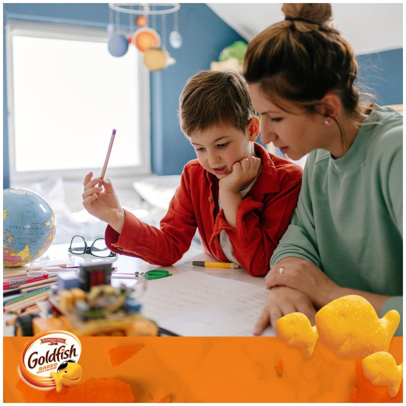 GOLDFISH CHEDDAR CHEESE BAKED SNACK CRACKERS 30 OZ CARTON