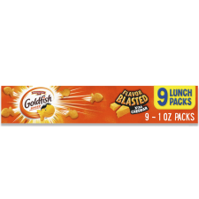 GOLDFISH FLAVOR BLASTED XTRA CHEDDAR CHEESE BAKED SNACK CRACKERS