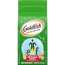 GOLDFISH ELF MAPLE SYRUP GRAHAM CRACKERS SNACK CRACKERS 6.1 OZ BAG