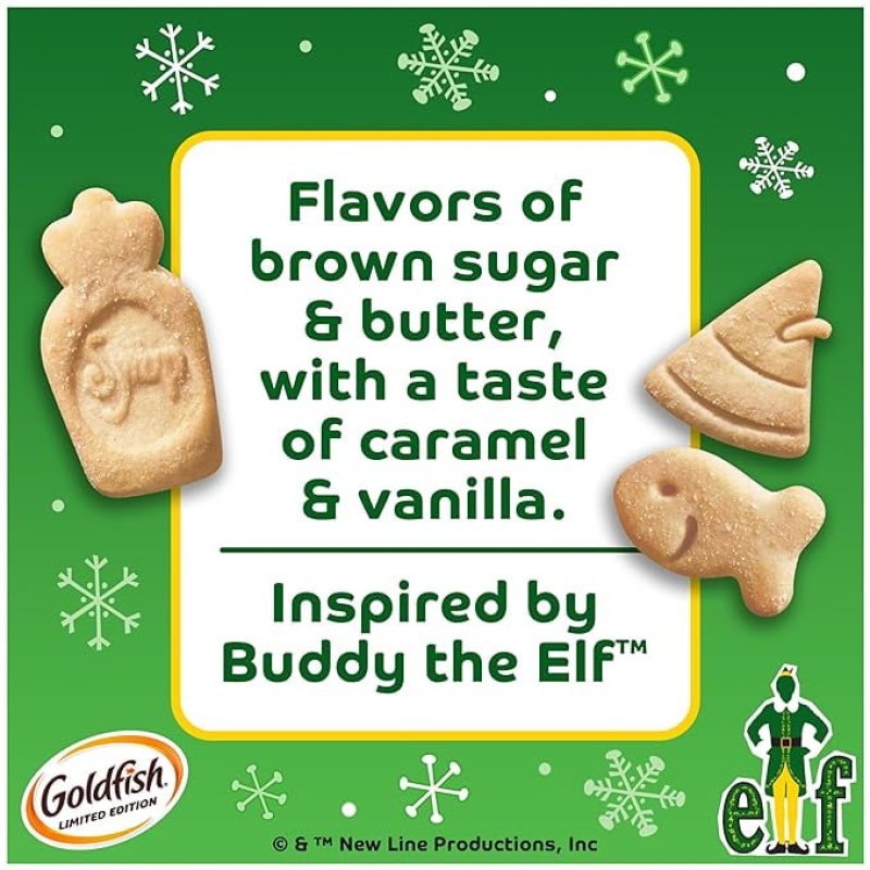 GOLDFISH ELF MAPLE SYRUP GRAHAM CRACKERS SNACK CRACKERS 6.1 OZ BAG