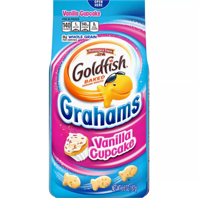GOLDFISH VANILLA CUPCAKE GRAHAM CRACKERS 6.6OZ - 2 PACK