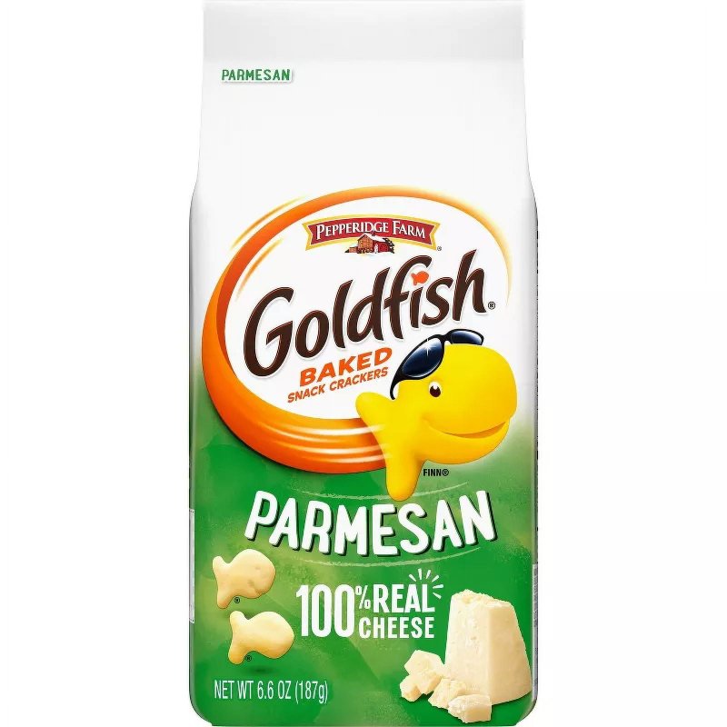 GOLDFISH PEPPERIDGE FARM GOLDFISH PARMESAN CRACKERS 6.6OZ BAG